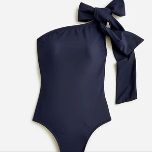 JCrew Bow One-Shoulder One Piece